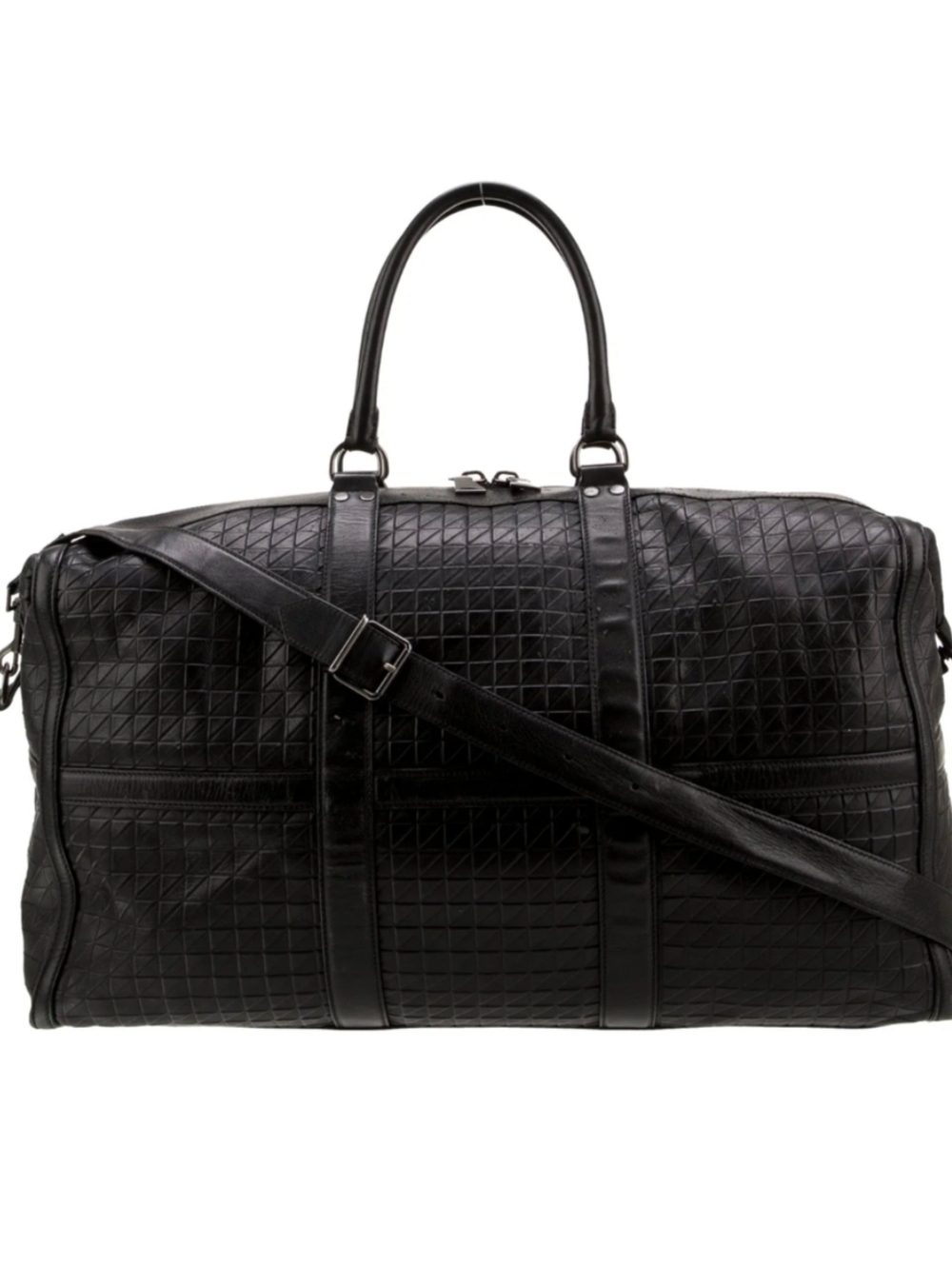 Proenza Schouler Black Leather Weekender Bag